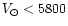 $V_\odot < 5800$