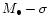 $M_\bullet-\sigma$
