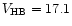 $V_{\rm HB} = 17.1$