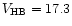 $V_{\rm HB} =
17.3$