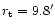 $r_{\rm t} = 9.8'$