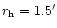$r_{\rm h} =
1.5'$