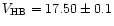 $V_{\rm HB} = 17.50\pm0.1$