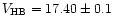 $V_{\rm HB} = 17.40\pm0.1$
