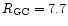 $R_{\rm GC} = 7.7$