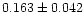$0.163\pm0.042$