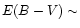 $E(B-V)\sim$