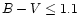 $B-V \leq 1.1$