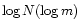 $\log N(\log m)$