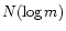 $N (\log m)$