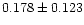 $0.178\pm0.123$