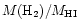 $M({\rm H}_2)/M_{\rm HI}$