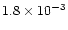 $1.8\times
10^{-3}$