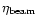 $\eta_{\rm beam}$