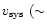 $v_{\rm sys}~(\sim$