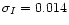 $\sigma_{I}=0.014$