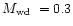$\mbox{$M_{\rm wd}$ }=0.3$