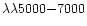 $\lambda \lambda 5000{-}7000$