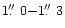 $1\hbox{$.\!\!^{\prime\prime}$ }0 {-} 1\hbox{$.\!\!^{\prime\prime}$ }3$