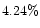 $4.24 \%$