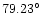 $79.23\hbox{$^\circ$ }$