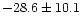 $-28.6\pm 10.1$