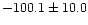 $-100.1\pm 10.0$
