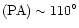 $({\rm PA}) \sim 110^\circ$