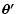 $\vec{\theta'}$