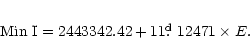 \begin{eqnarray*}{\rm Min~I} = 2443342.42 + 11\hbox{$.\!\!^{\rm d}$ }12471\times E.
\end{eqnarray*}