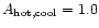 $A_{\rm hot,cool}=1.0$