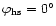 $\varphi_{\rm hs}=0^\circ$