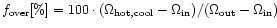 $f_{\rm over}[\%]=100\cdot(\Omega_{\rm hot,cool}-\Omega_{\rm in})/(\Omega_{\rm
out}-\Omega_{\rm in})$