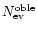 $N_{\rm ev}^{\rm oble}$