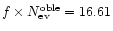 $f \times N_{\rm ev}^{\rm oble} = 16.61$