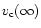 $v_{\rm c}(\infty )$