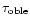 $\tau_{\rm oble}$