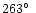 $263\hbox{$^\circ$ }$