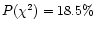 $P(\chi ^2)=18.5\%$