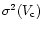$\sigma^2(V_{\mathrm c})$