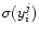 $\sigma(y^j_i)$