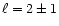 $\ell=2\pm1$