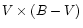 $V\times (B-V)$
