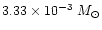 $3.33\times 10^{-3} ~{M}_\odot $