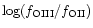 $\log(f_{\rm OIII} /f_{\rm OII})$