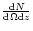 $\frac{{\rm d}N}{{\rm d}{\Omega}{\rm d}z}$