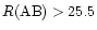 $R({\rm AB})>25.5$