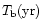 $T_{\rm b}({\rm yr})$