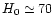 $H_{0}\simeq70$