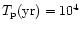 $T_{\rm p}({\rm yr\/})=10^{4}$
